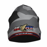 фирменная трикотажная шапка Relax серая камо