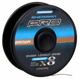 FLAGMAN Шок-лидер плетеный Sherman Pro Braid PE X8 коричневый 13кг 10м 0,18мм